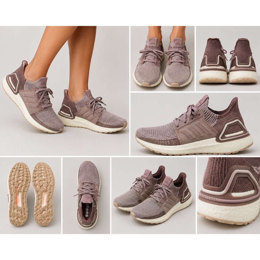Adidas Ultraboost 19 Mauve Ash Pearl Womens Running Shoes G27490 Size 9